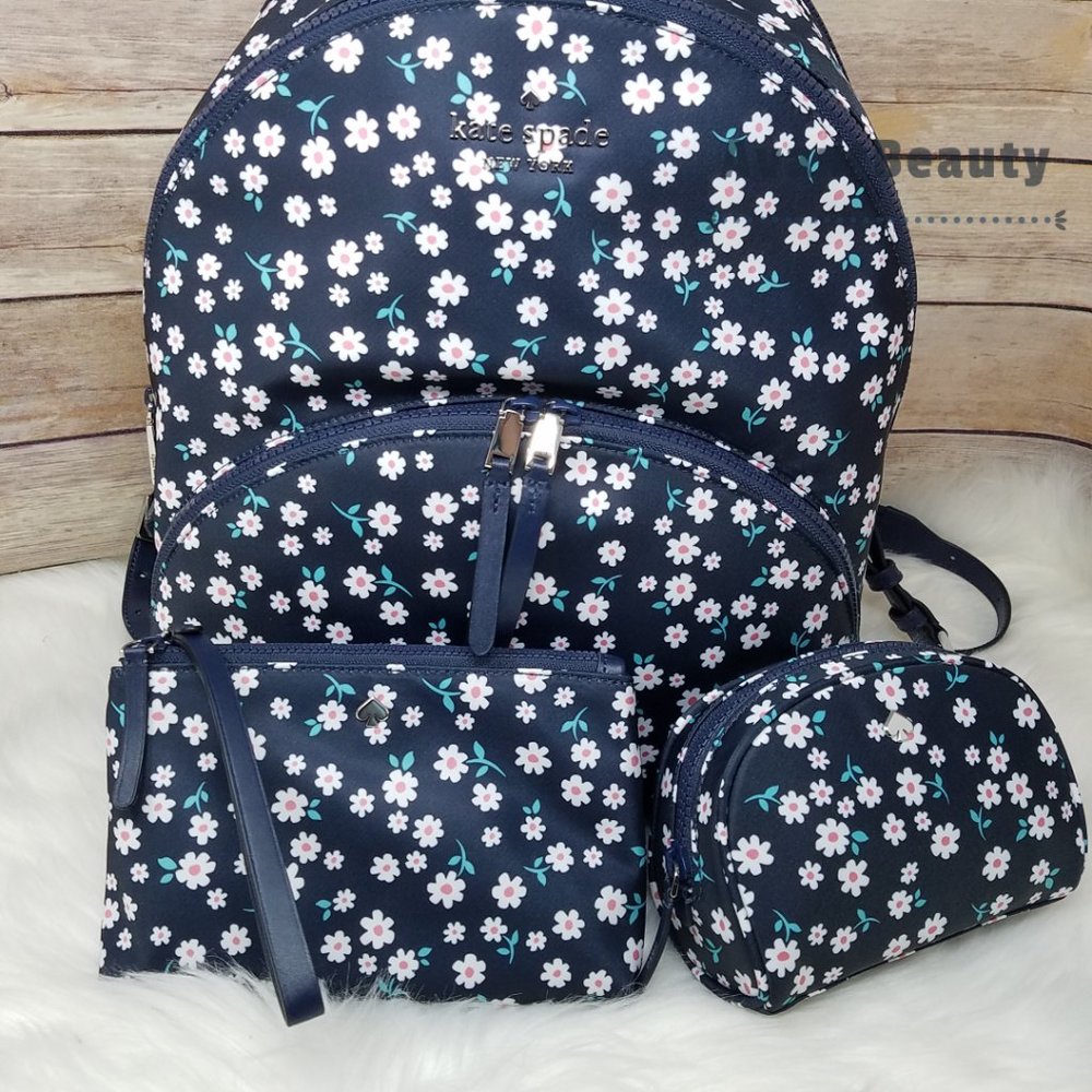 kate Spade Karissa Large Backpack Cosmetic Wristle - Picture 8 of 16